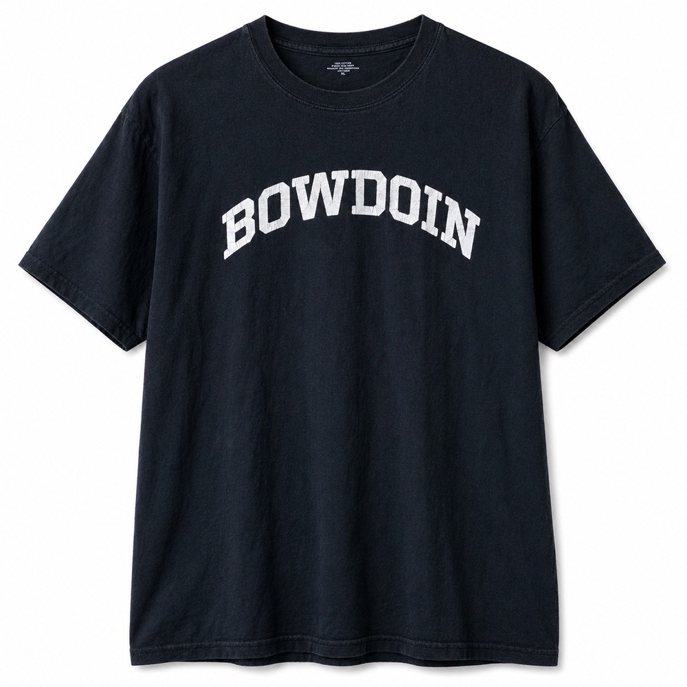 MV Sport Bowdoin‎ College T-Shirt Mens XXL Black Short Sleeve Collegiate Graphic